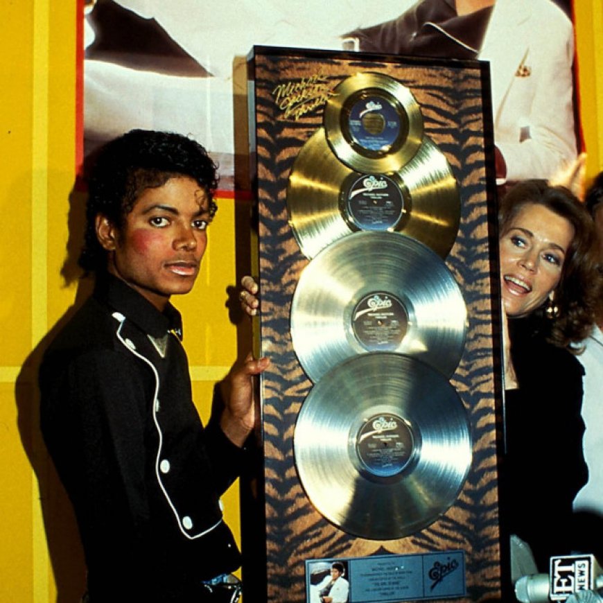 Jackson with awards for Thriller