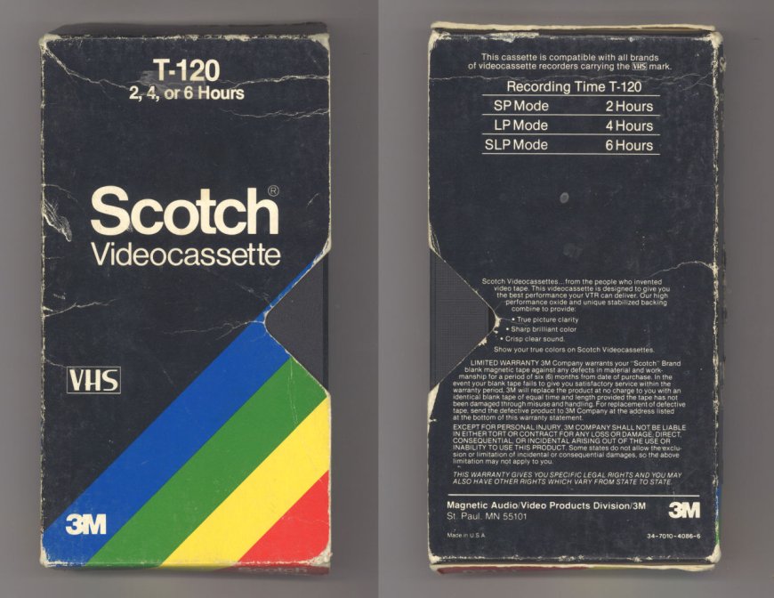 VHS Cassettes tape with Long play and super long play mode