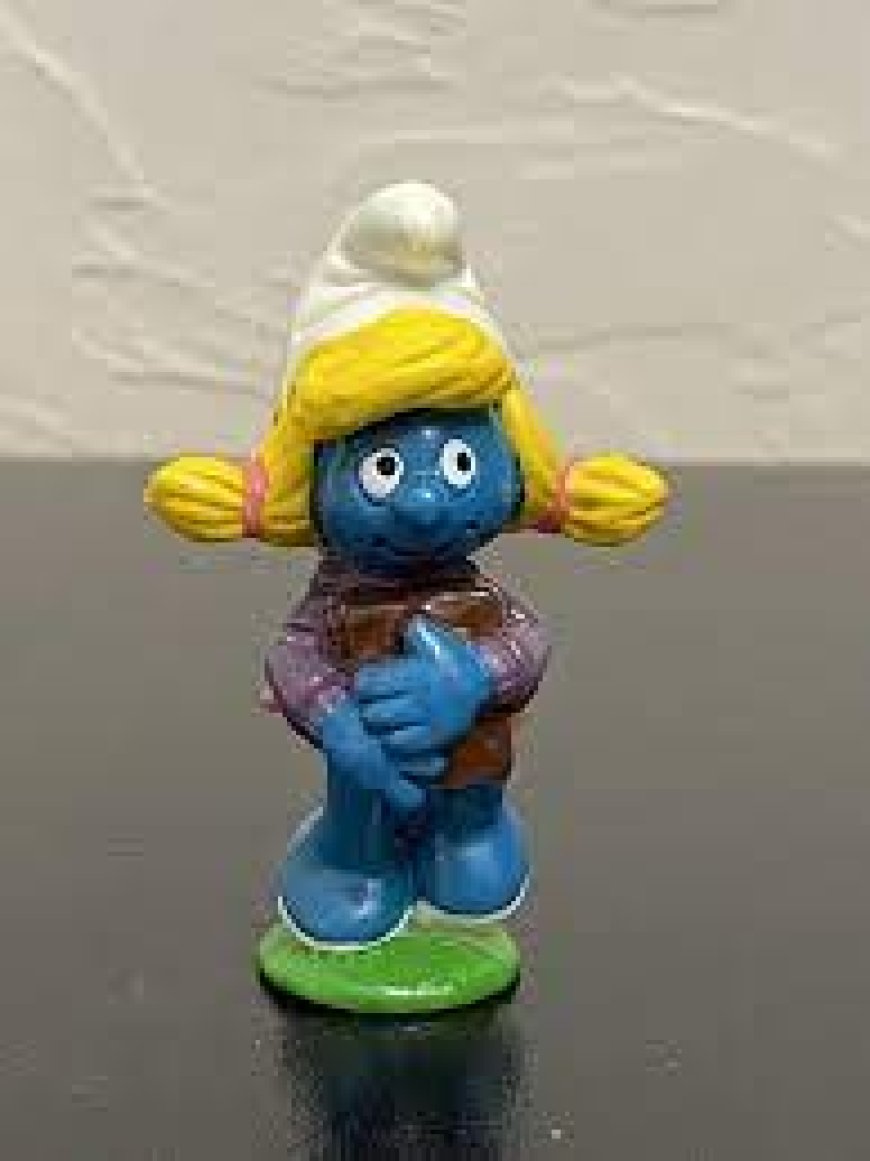 A Smurf figure toy