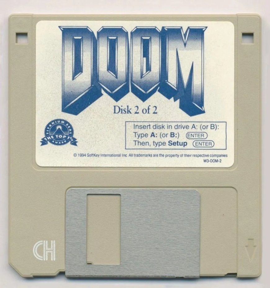 Doom game on disk