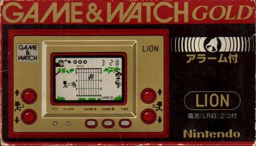 Lion 1981 in box from Game & Watch Gold