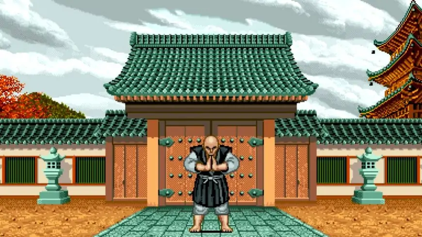 Street Fighter 1987:Retsu ready to fight