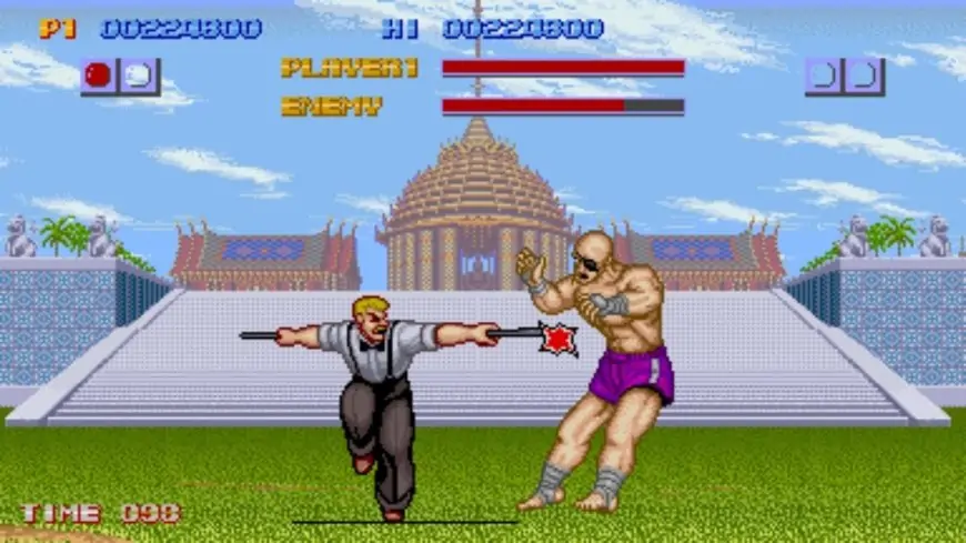 Street Fighter 1 video game: Eagle vs Sagat