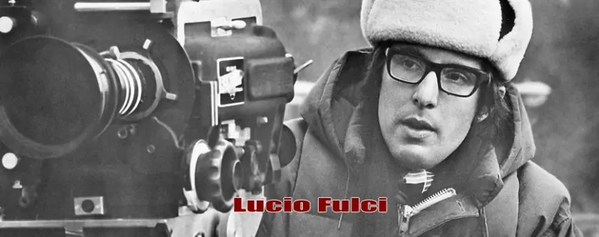 A young, Lucio Fulci: behind the camera directing