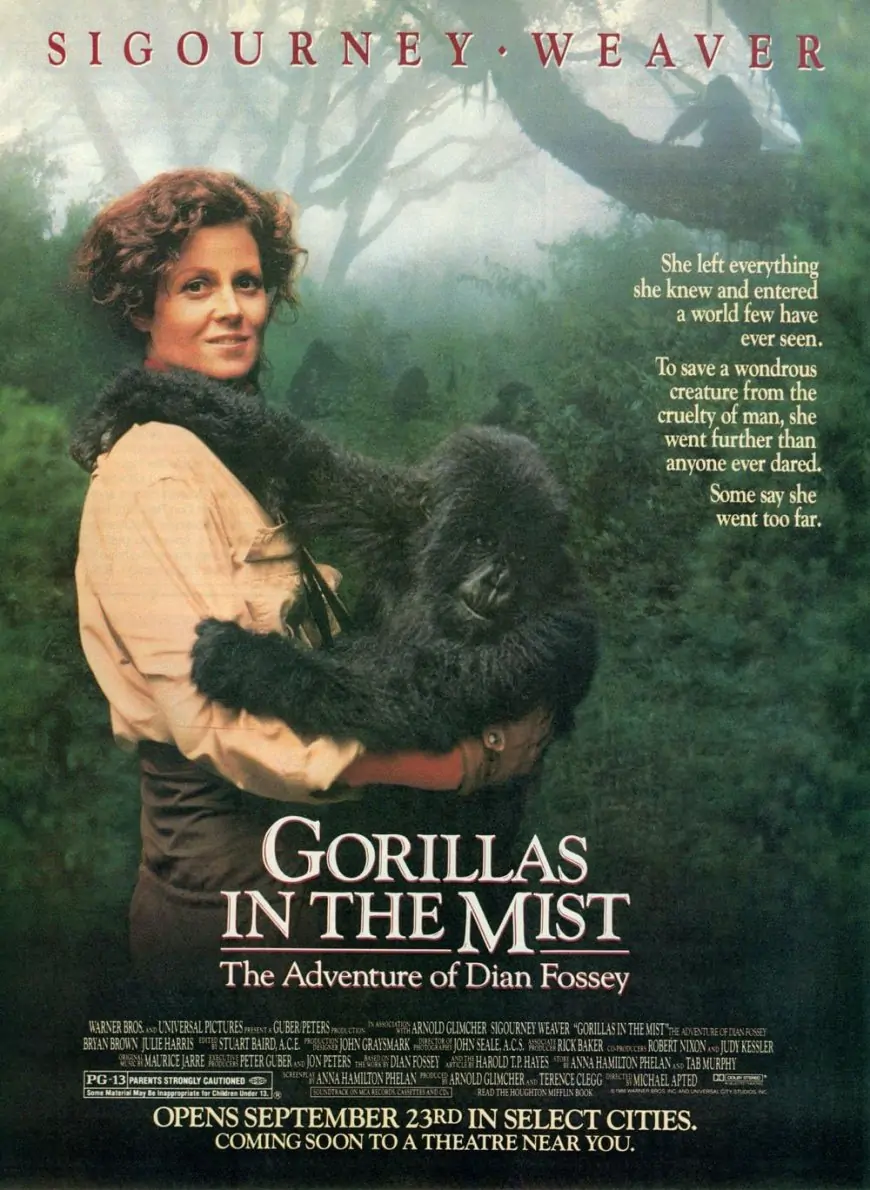 Gorillas in the Mist (1988) movie poster
