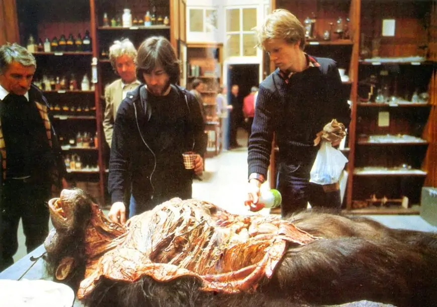 Rick Baker creating ape: The Legend of Tarzan, Lord of the Apes (1984)