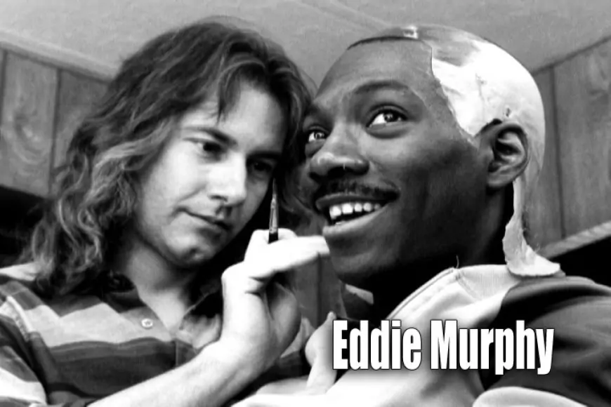 Rick Baker making up Eddie Murphy: Coming to America (1988)