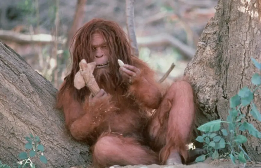 Rick Bakers ape like man creation: Missing Link (1988)