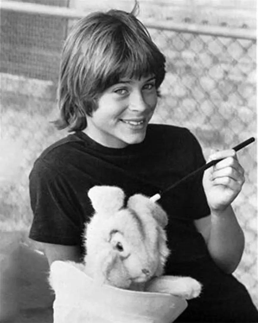 A young Rob Lowe as a boy