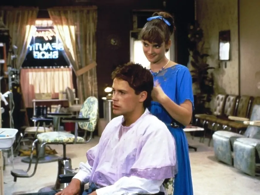 Gemma cutting Rory's hair: Square Dance (1987)
