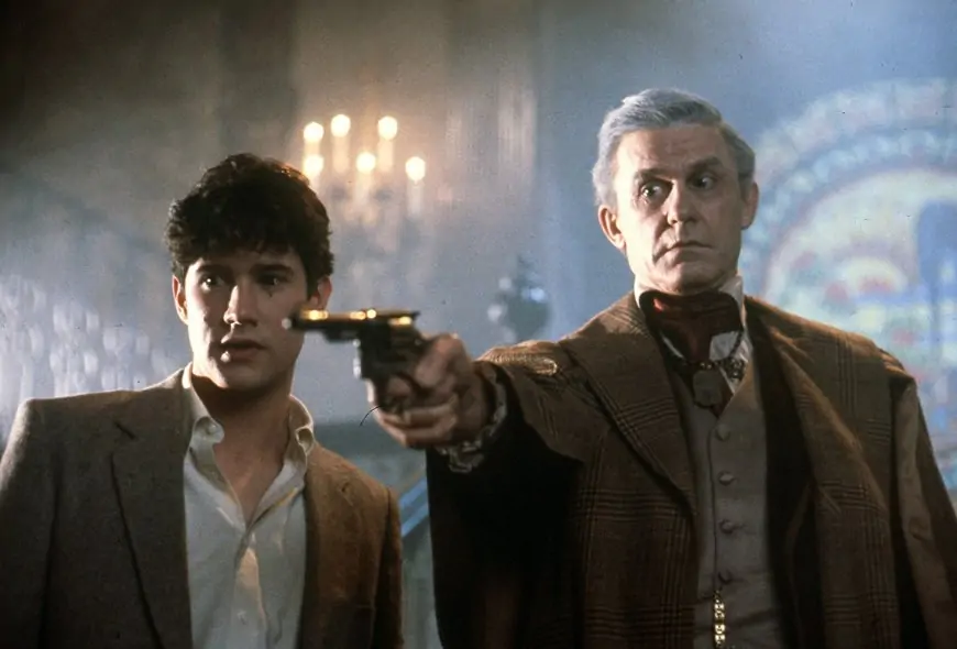 Charlie Brewster with Peter Vincent: Fright Night 1985