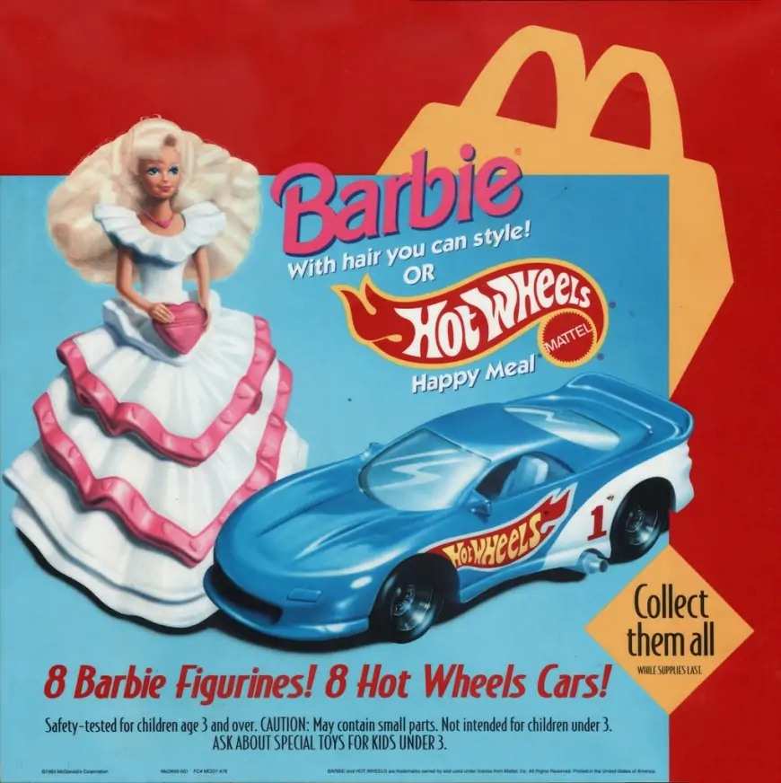 Happy Meals 1983 Hot Wheels / Barbie