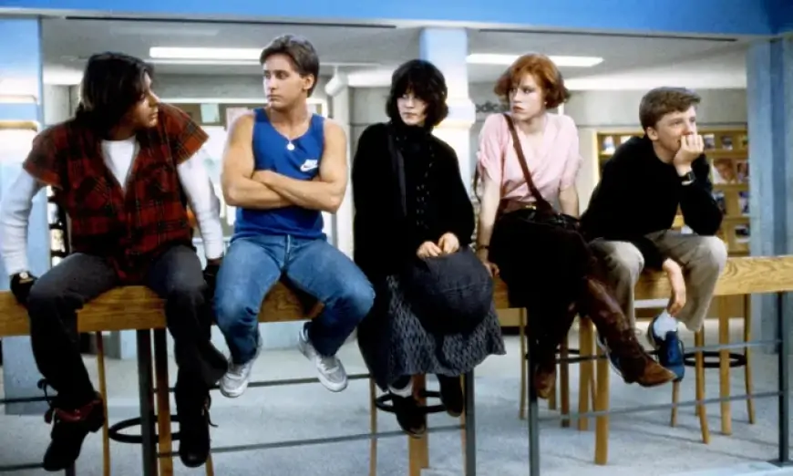 All the gang in class: The Breakfast Club