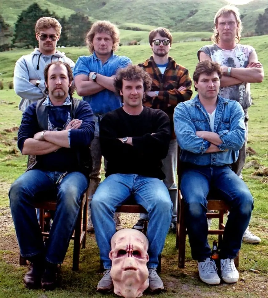 All the cast together: Bad Taste 1987