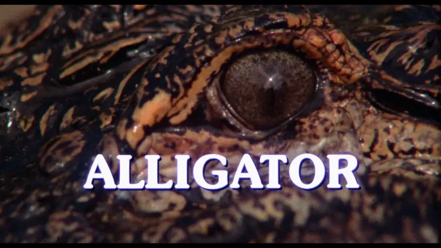 Close-up of Alligators eye: Alligator (1980)