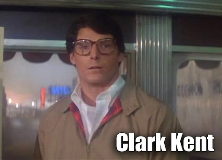 Clark Kent Wearing the 