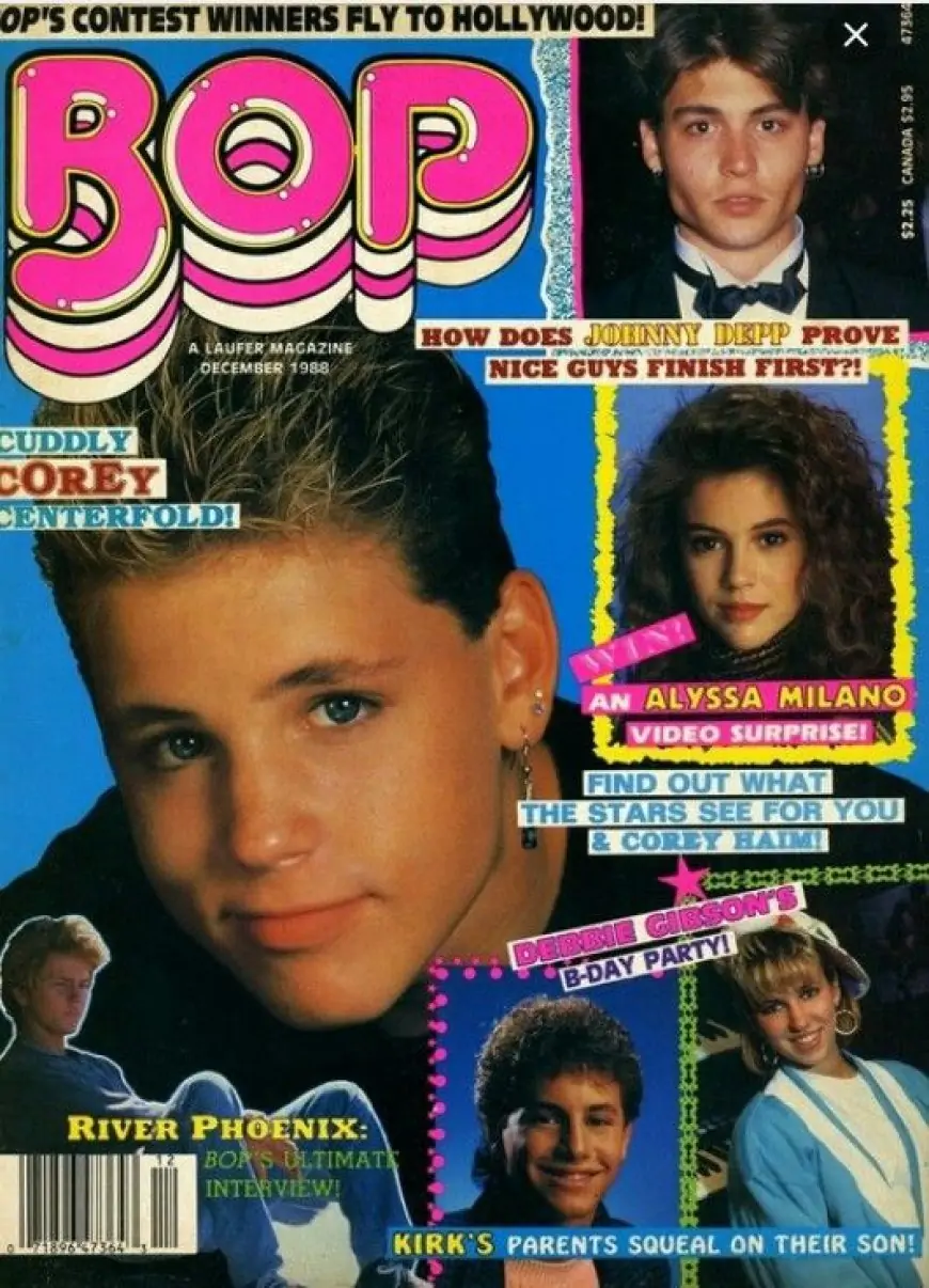 1980s Bop magazine front cover
