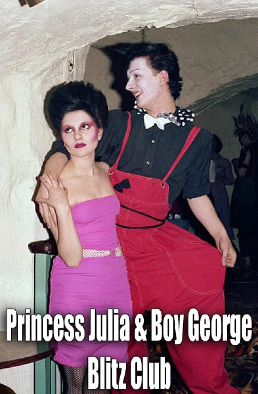 Princess Julia & Boy George at The Blitz club