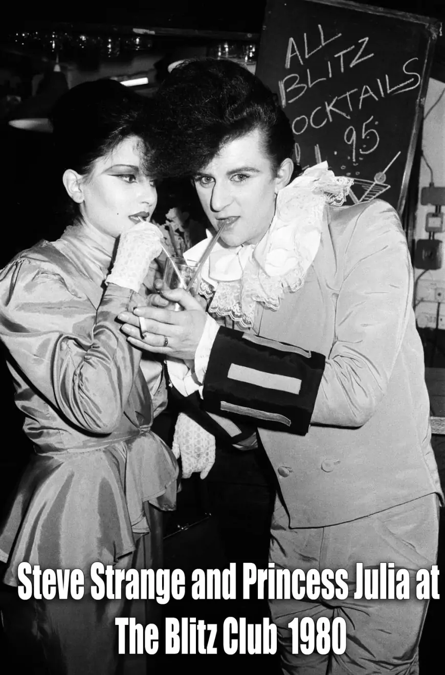 Steve Strange and Julia at The Blitz Club 1980