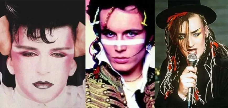 Adam and the Ants and Boy George collage