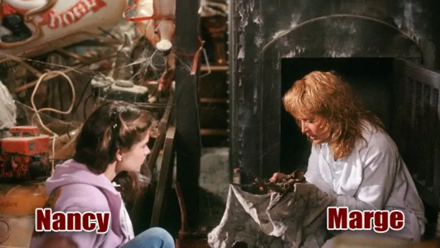 Nancy and Marge in the boiler room: A Nightmare on Elm Street